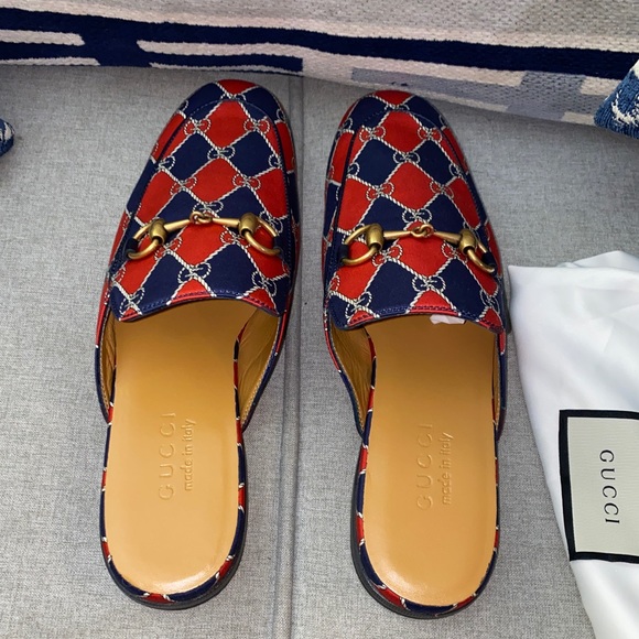 Gucci king rhombus princetown mules horsebit GG NWT - Picture 5 of 11